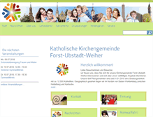 Tablet Screenshot of kath-forst-weiher.de